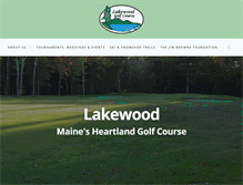 Tablet Screenshot of lakewoodgolfmaine.com